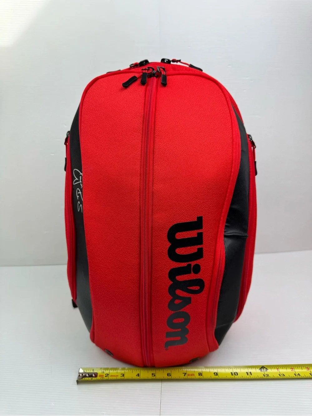 Wilson Roger Federer DNA Pro Tennis Backpack Red/Black Racquet Bag Sport Unisex - Picture 8 of 16